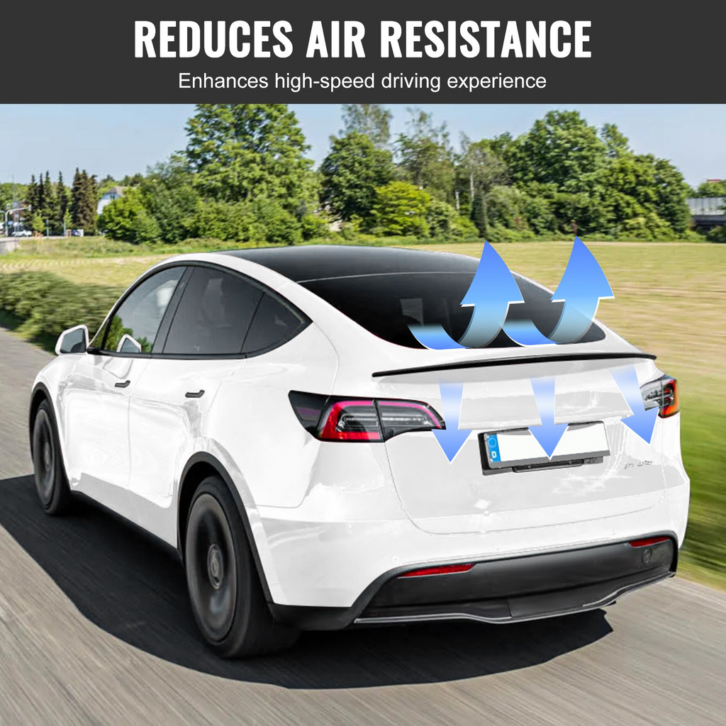 Alerón trasero para coche VEVOR GT Wing de 47,2 pulgadas compatible con Tesla Model Y material ABS de alta resistencia