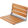 Asiento de ducha plegable de roble VEVOR 16,1" x 13,4" desplegado