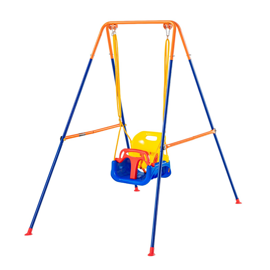 Columpios VEVOR para patio trasero columpio 3 en 1 para niños pequeños con 4 bolsas de arena plegables