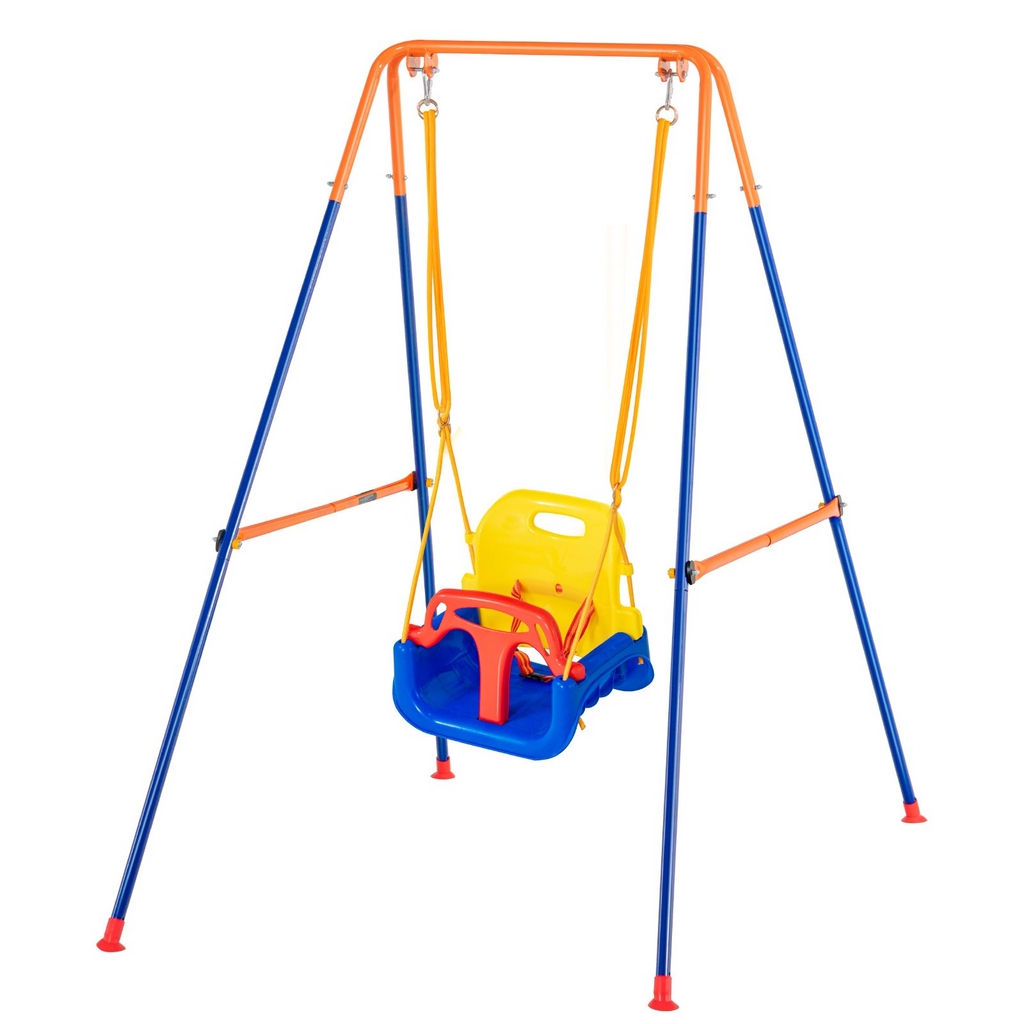 Columpios VEVOR para patio trasero columpio 3 en 1 para niños pequeños con 4 bolsas de arena plegables