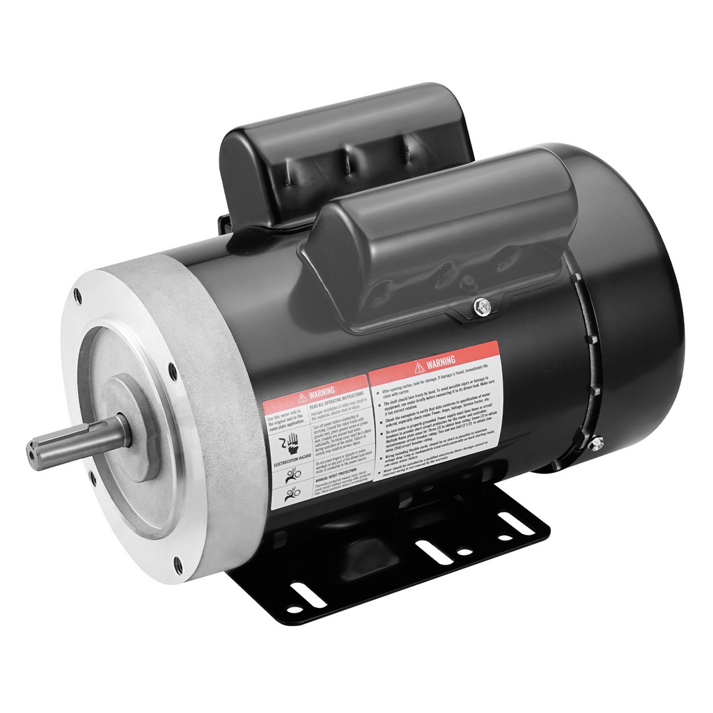 Motor eléctrico VEVOR de 1,5 HP 3450 rpm CA 115 V/230 V marco 56C eje con chaveta de 5/8"