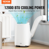 Aire acondicionado portátil VEVOR de 12 000 BTU 3 en 1 deshumidificador y ventilador