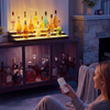 Expositor de botellas de licor con iluminación LED