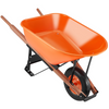 VEVOR Wheelbarrow Cart One Wheel 6 Cu Ft Garden Dump Cart 330 lbs Utility Cart