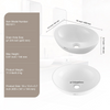 Lavabo de cerámica moderno VEVOR de 16" x 13,4" para baño encimera color blanco