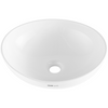 Lavabo de cerámica moderno VEVOR de 16" x 13,4" para baño encimera color blanco