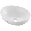 Lavabo de cerámica moderno VEVOR de 16" x 13,4" para baño encimera color blanco