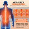 Almohadilla térmica de infrarrojos lejanos VEVOR con 52 piedras de jade natural y 20 de turmalina
