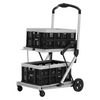 Carrito de compras plegable con ruedas, capacidad de 90 kg