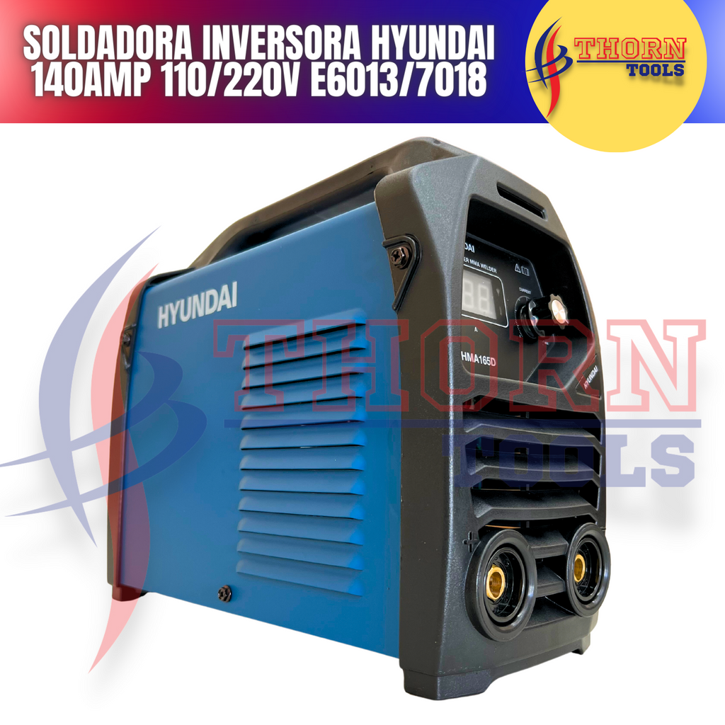 Soldadora Inversora Hyundai 140amp 110/220v E6013/7018 Msi