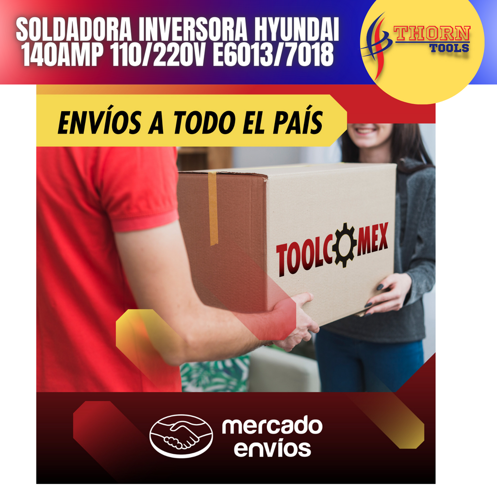 Soldadora Inversora Hyundai 140amp 110/220v E6013/7018 Msi