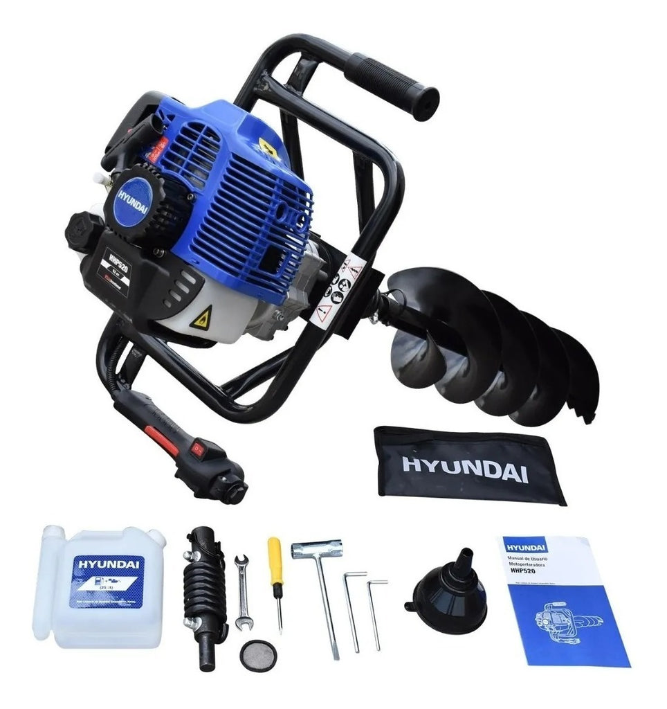 Motoperforadora Hyundai 100x20cm 2.5hp 52c 82x21.5x22 Hhp520