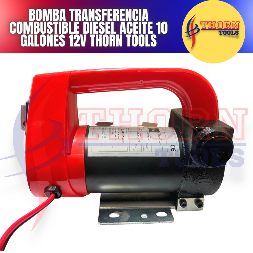 Bomba Transferencia Combustible Diesel 10 Galones 12v – DISTRIBUIDORA  TOOLCOMEX SA DE CV