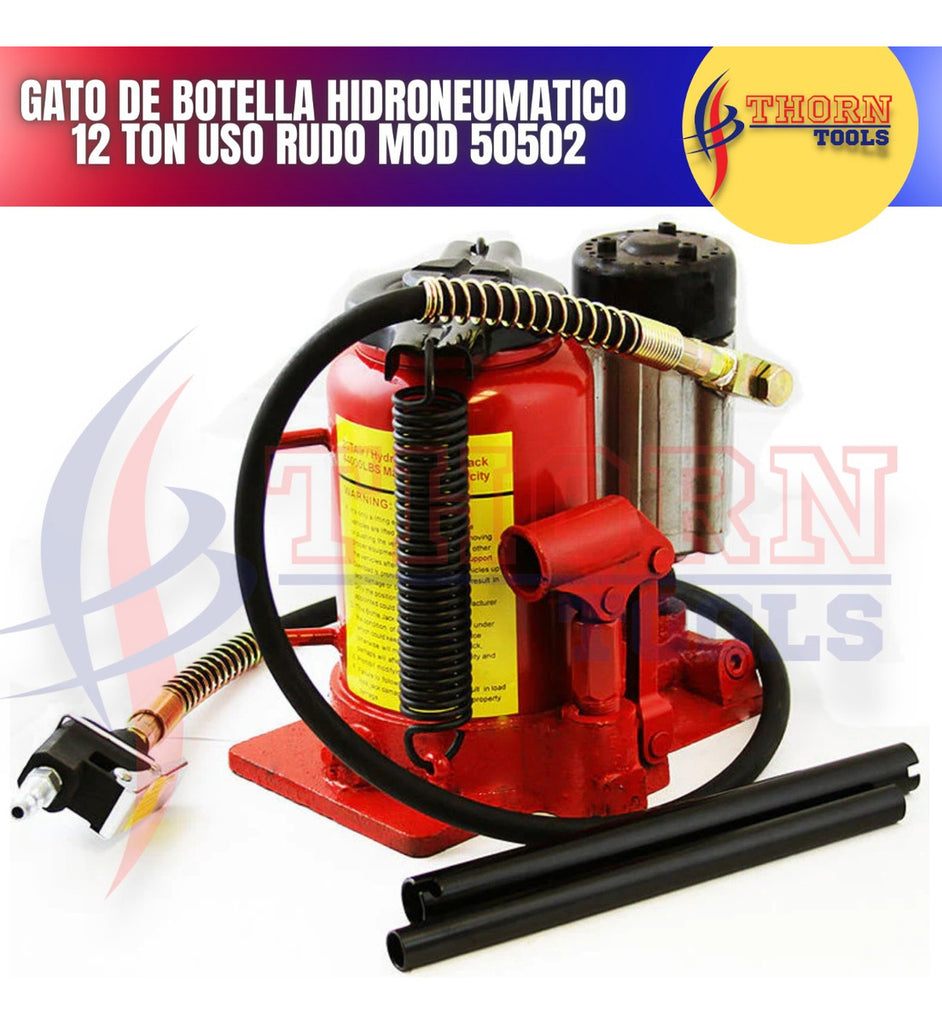 Gato De Botella Hidroneumatico  12 Ton Uso Rudo Mod 50502