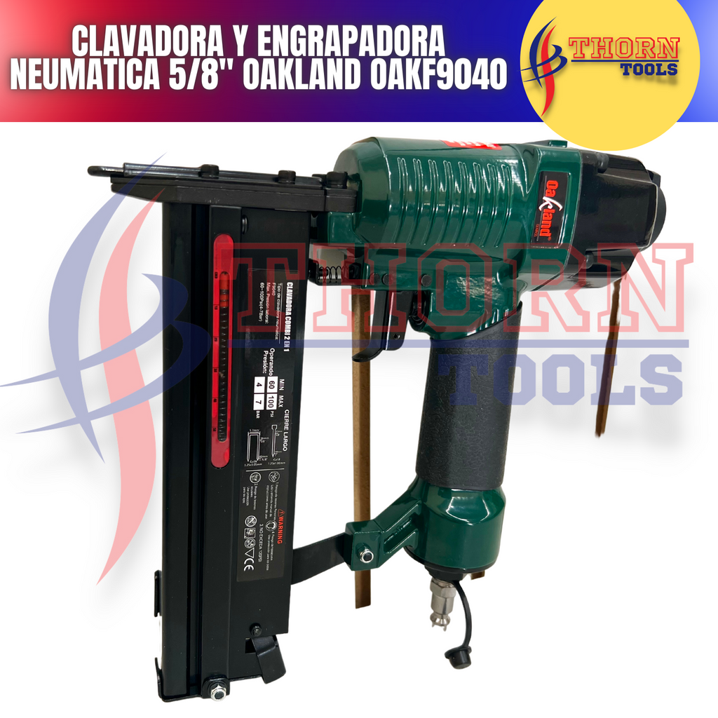 Clavadora Y Engrapadora Neumatica 5/8'' Oakland OAKF9040